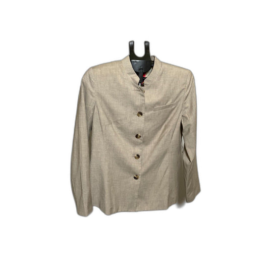 Isaac Mizrahi for Target Tan Nehru Collar Blazer NWT