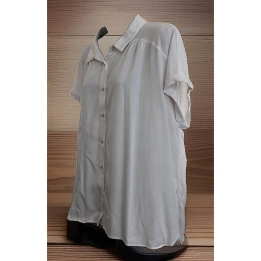 Rose + Olive Women’s White Blouse 2XL