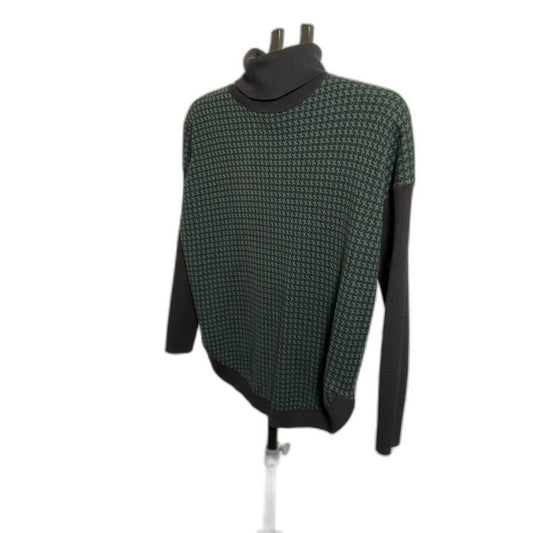 MICHAEL Michael Kors Houndstooth Turtleneck Sweater Sz S