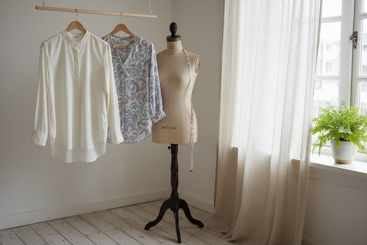 Shirts and blouses window-side styling