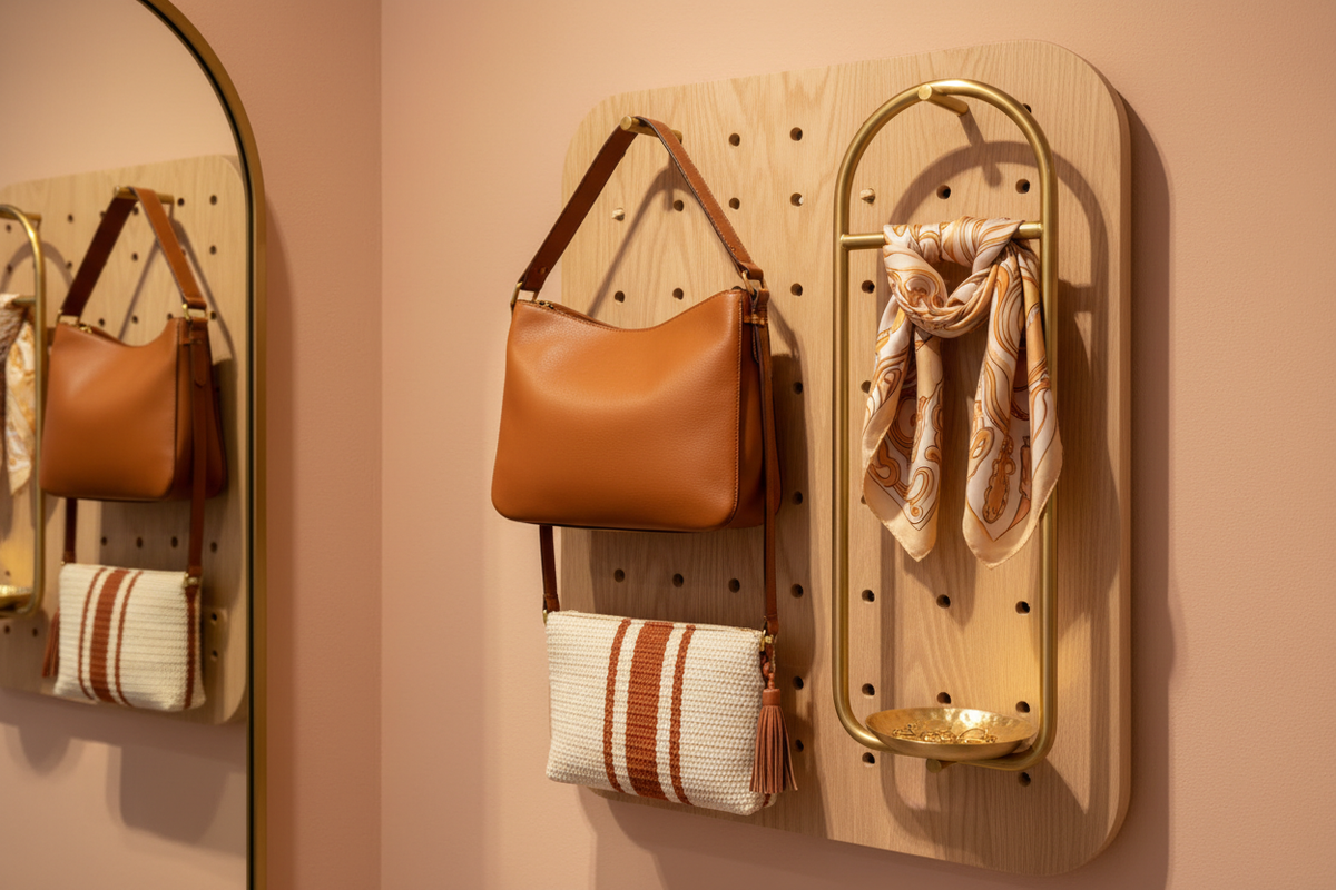 Bags and accessories boutique display