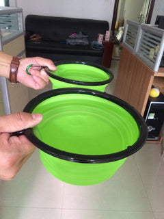 2 Pak XL 34oz Collapsible Travel Bowls for Larger Pets