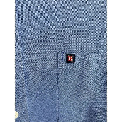 Chaps Blue Oxford Button-Down Dress Shirt Large