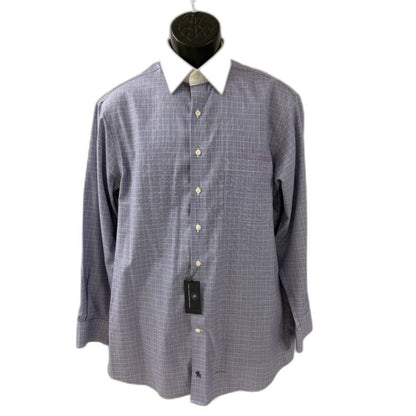 NWT Hart Schaffner Marx Men's Contrast White Collar Dress Shirt 16 33