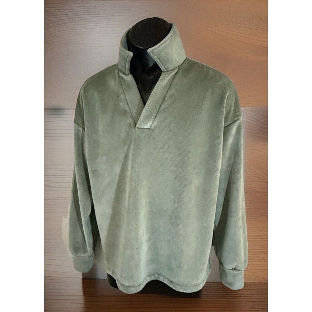 Mondetta Men’s Recycled Polyester Long Sleeved Olive Green Shirt, L