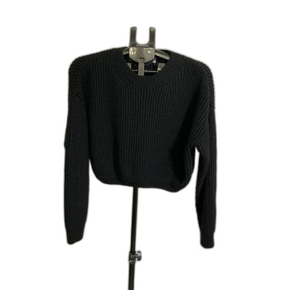 Elodie Black Ribbed Knit Sweater XL