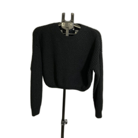 Elodie Black Ribbed Knit Sweater XL