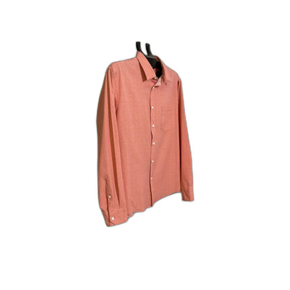 Apt. 9 Men's XL Coral Micro-Check Slim Fit Dress Shirt