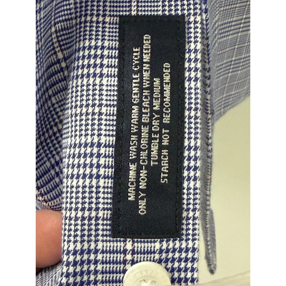 NWT Hart Schaffner Marx Men's Contrast White Collar Dress Shirt 16 33