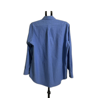Chaps Blue Oxford Button-Down Dress Shirt Large