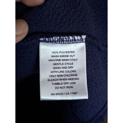 Old Navy Quarter Zip Navy Blue Pull Over Fleece Sweater