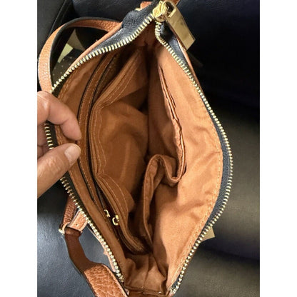 Multi Pocket Triple Zip Crossbody Bag, Expandable
