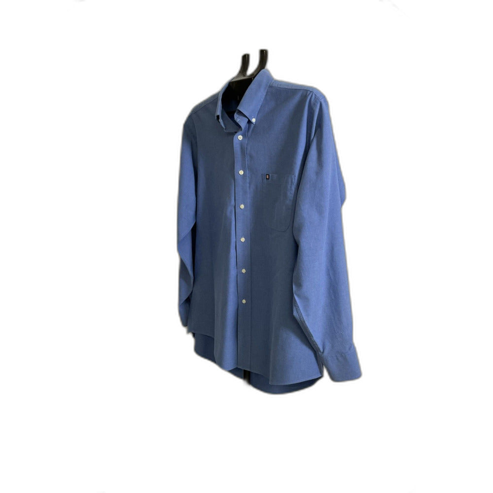 Chaps Blue Oxford Button-Down Dress Shirt Large