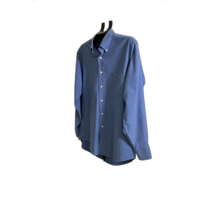 Chaps Blue Oxford Button-Down Dress Shirt Large