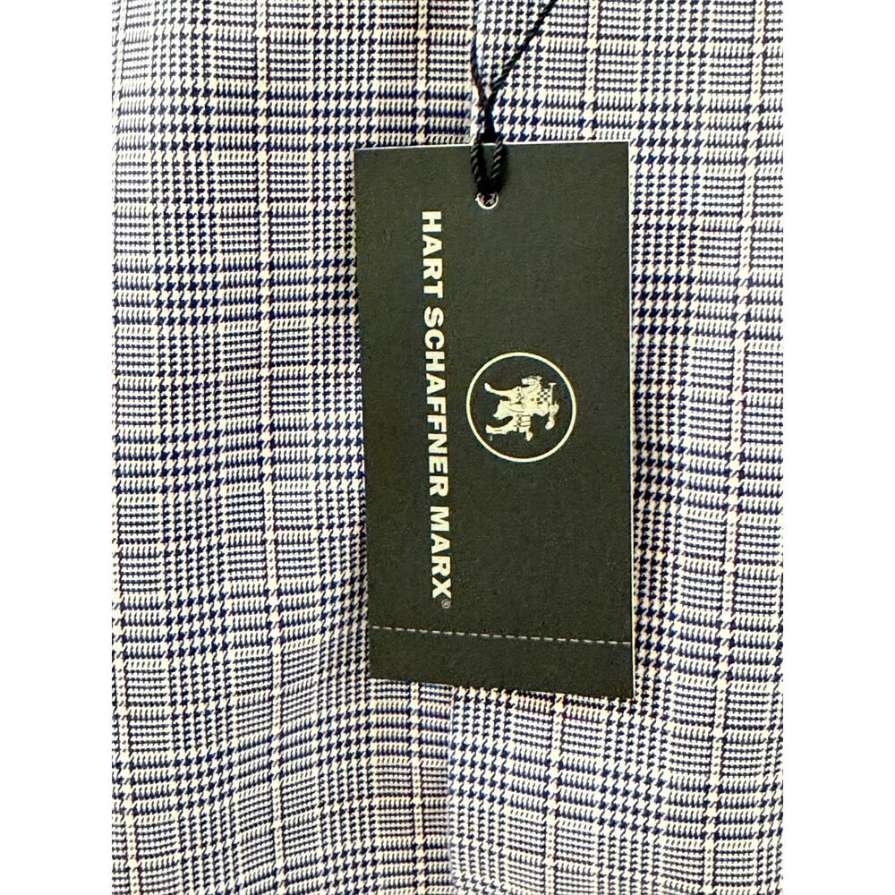 NWT Hart Schaffner Marx Men's Contrast White Collar Dress Shirt 16 33