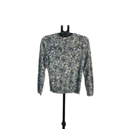 Talbots Women's M Paisley Print Crewneck Sweater