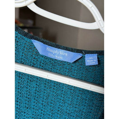 Simply Vera Vera Wang Space-Dye Open Knit Tunic Sweater