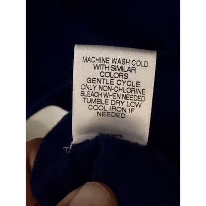 Roundtree & Yorke Sweater Men’s Royal Blue 1/4 Zip Mock Neck Cotton Blend, XL