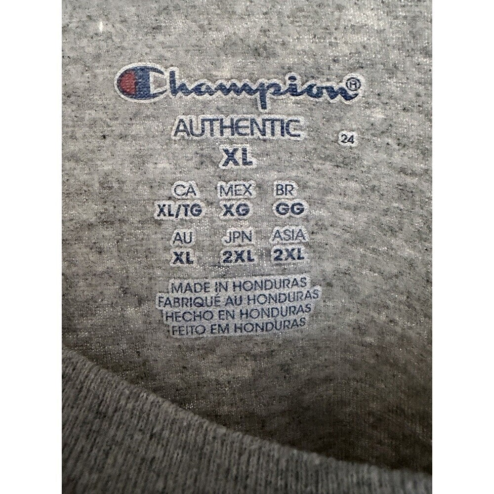 Champion Authentic Men’s Long Sleeved Tshirt With Embroidered Logo XL