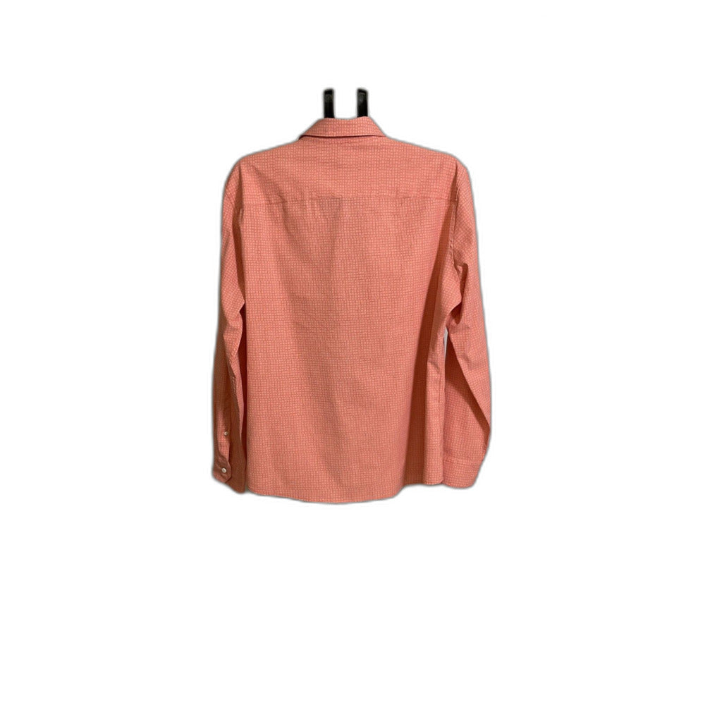 Apt. 9 Men's XL Coral Micro-Check Slim Fit Dress Shirt