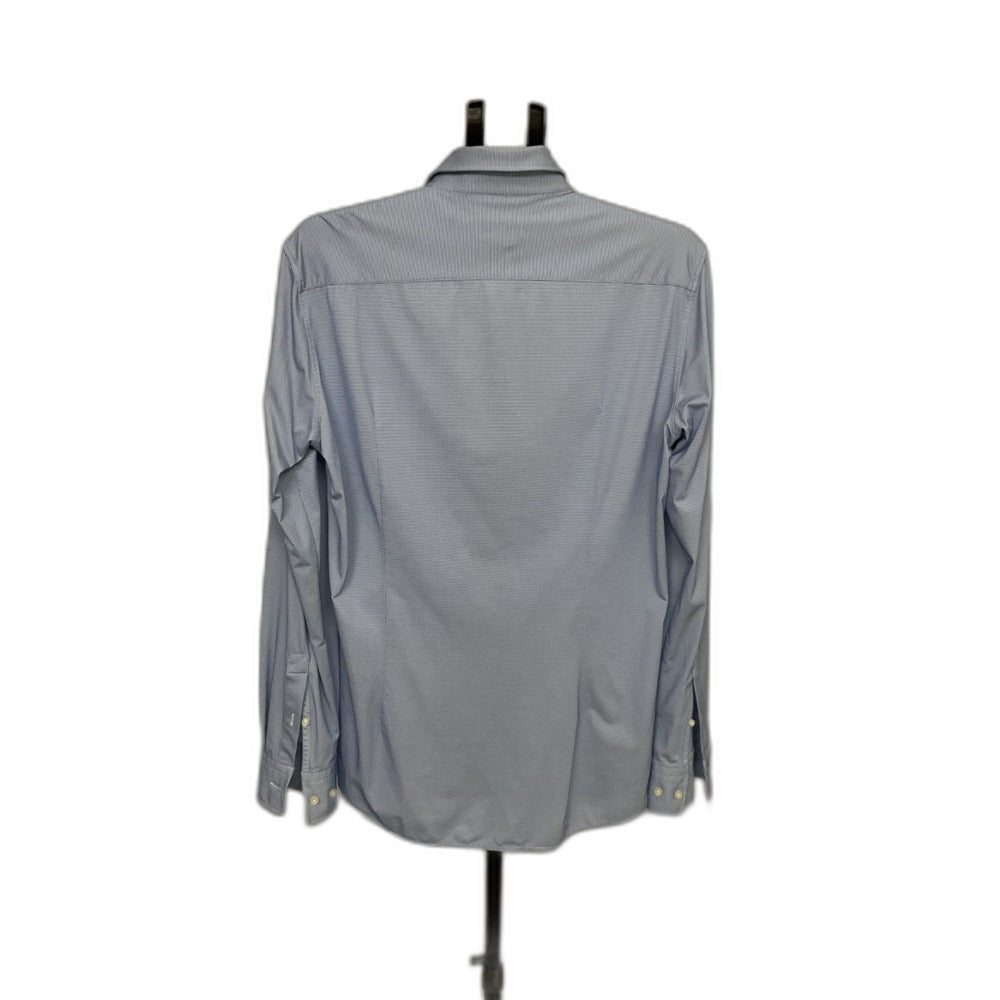 BOSS Hugo Boss Men's 39/15.5 Slim Fit Stretch Dress Shirt Light Blue Jason