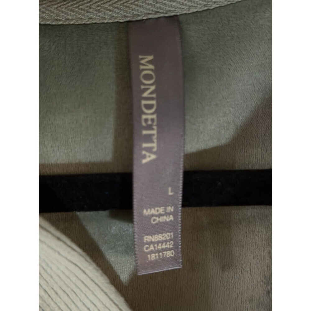 Mondetta Men’s Recycled Polyester Long Sleeved Olive Green Shirt, L