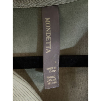 Mondetta Men’s Recycled Polyester Long Sleeved Olive Green Shirt, L