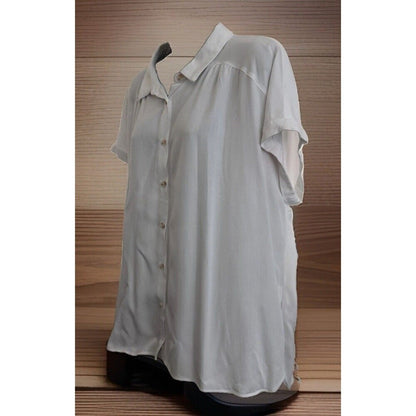 Rose + Olive Women’s White Blouse 2XL