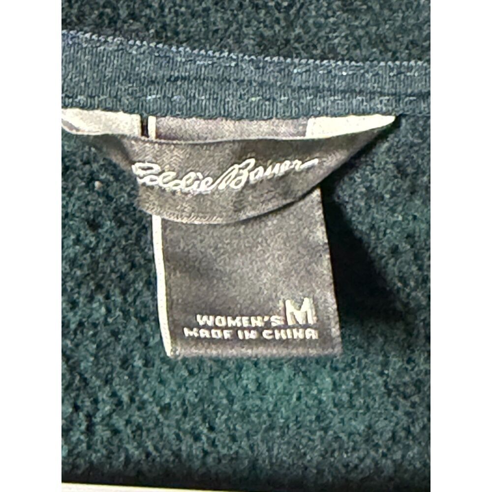 Eddie Bauer Women's Midweight Fleece Quarter-Zip Pullover Jacket - Evergreen M