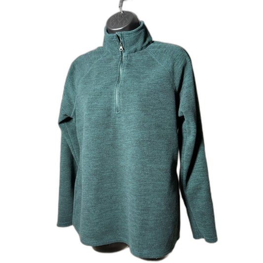 Eddie Bauer Women's Midweight Fleece Quarter-Zip Pullover Jacket - Evergreen M