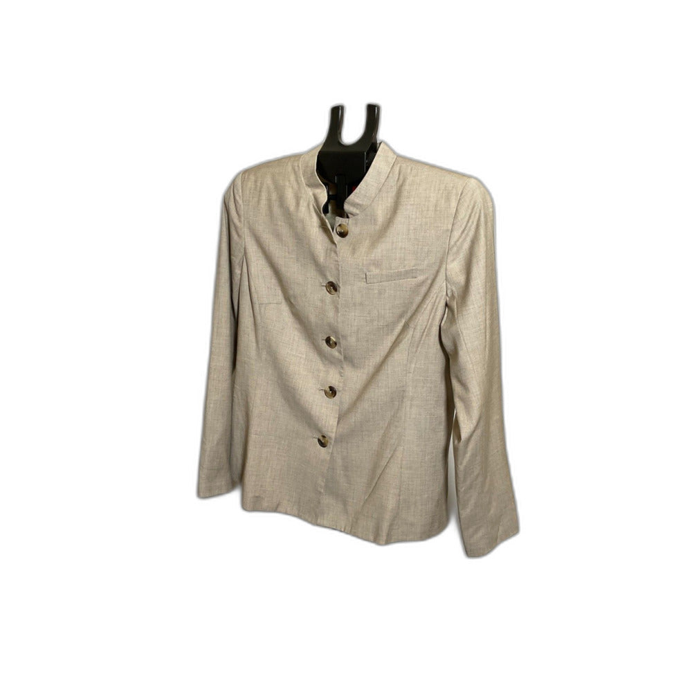 Isaac Mizrahi for Target Tan Nehru Collar Blazer NWT