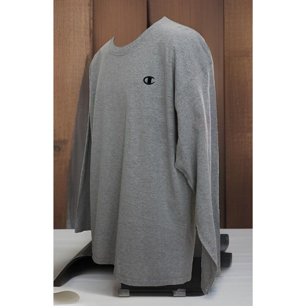 Champion Authentic Men’s Long Sleeved Tshirt With Embroidered Logo XL