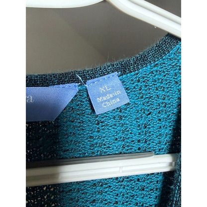 Simply Vera Vera Wang Space-Dye Open Knit Tunic Sweater