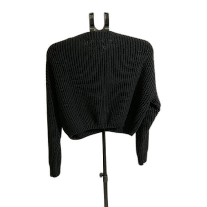 Elodie Black Ribbed Knit Sweater XL
