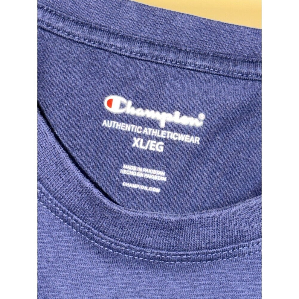 Champion Men's Tshirt Crew Neck Printed w/ Embroidered Logo XL