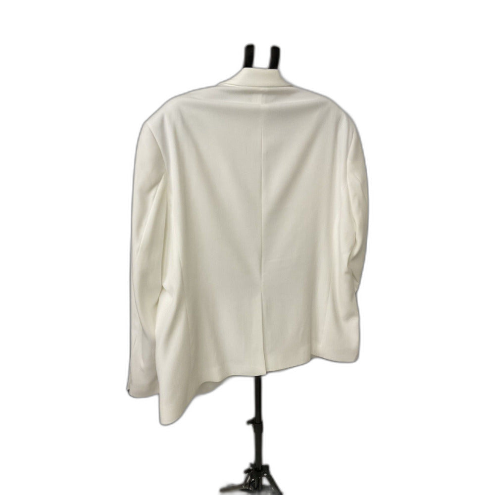 COOFANDY Men's 3XL White Single Breasted Blazer Notch Lapel Sport Coat