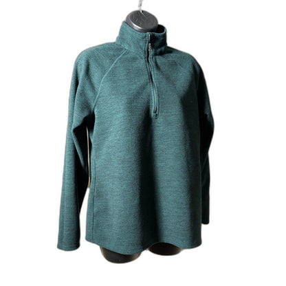 Eddie Bauer Women's Midweight Fleece Quarter-Zip Pullover Jacket - Evergreen M