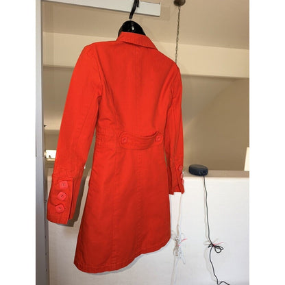 Tara Jarmon Women's Cherry Red 3/4 Trench Coat XS