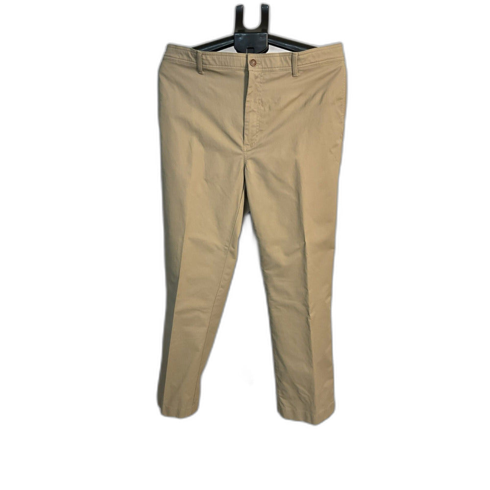 Roundtree & Yorke Men's Khaki Chino Pants 42x30 Straight Fit
