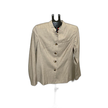 Isaac Mizrahi for Target Tan Nehru Collar Blazer NWT