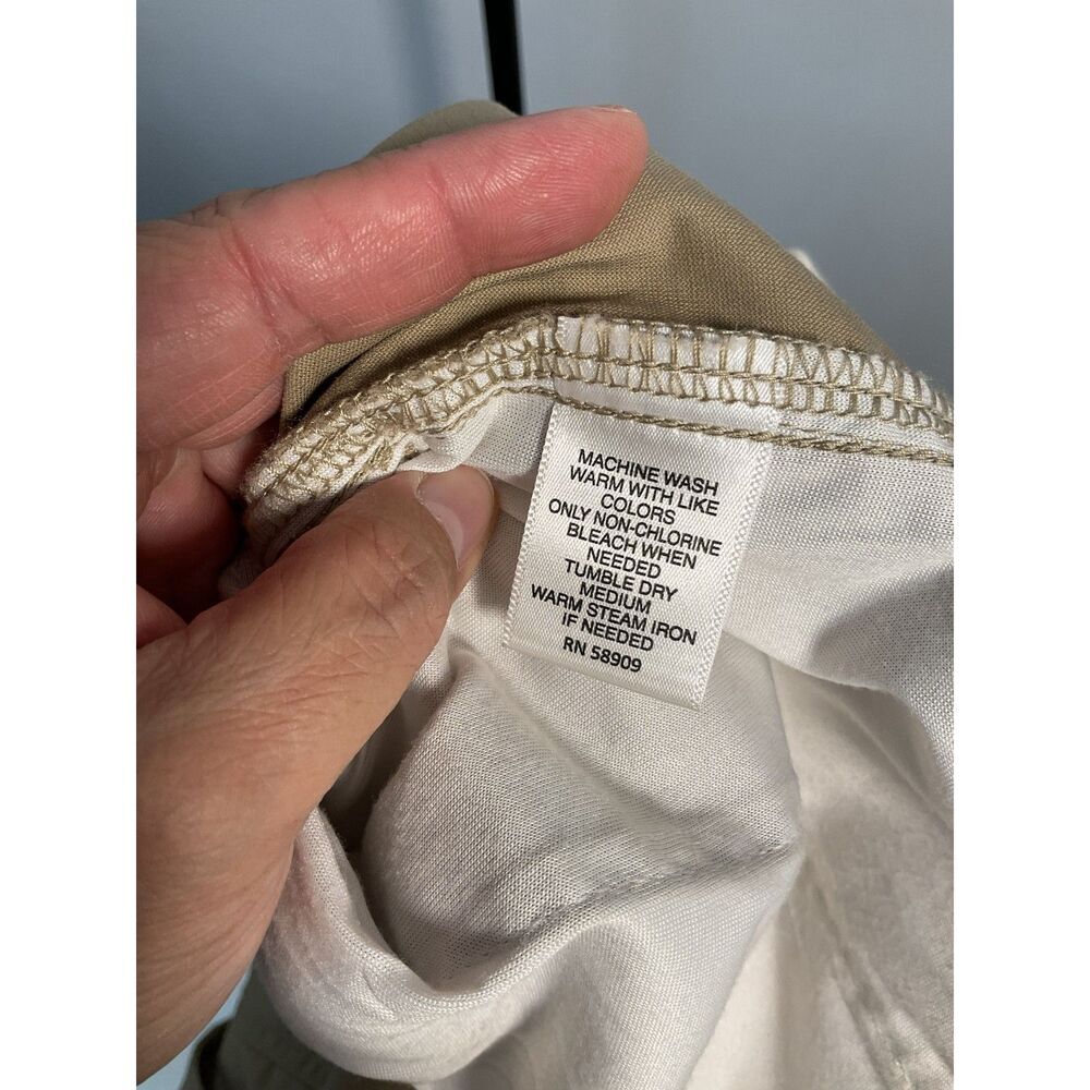 Roundtree & Yorke Men's Khaki Chino Pants 42x30 Straight Fit