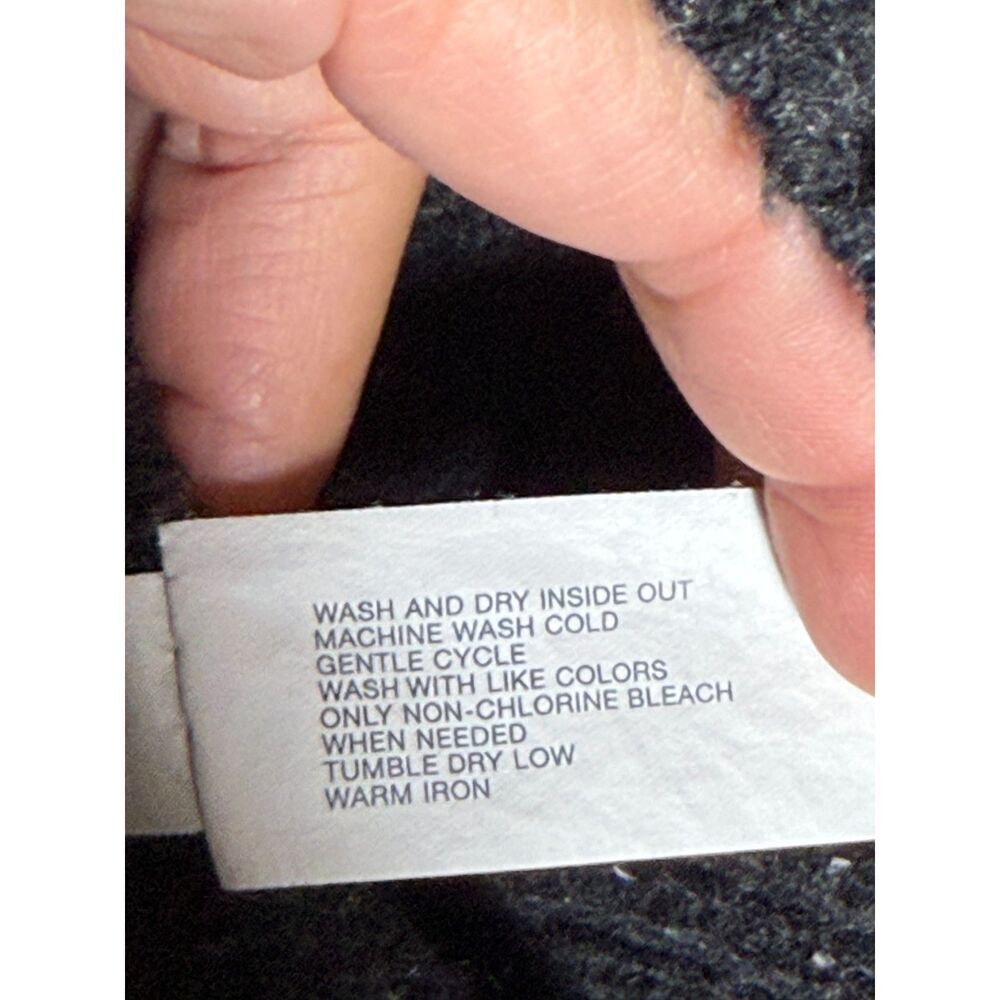 Gap Men's Charcoal Speckled Donegal-Style Quarter-Zip Sweater XL