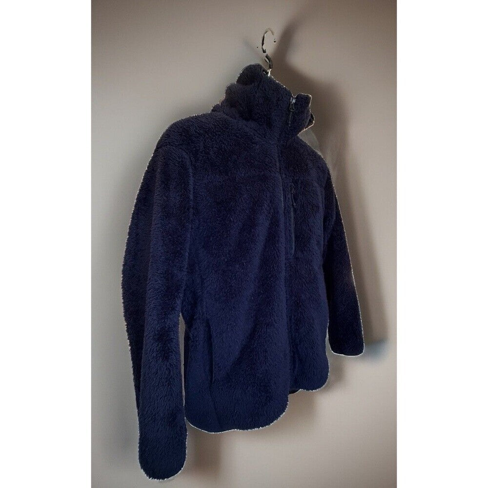 Uniqlo Men’s Dark Blue Full Zip Sherpa Hoodie L