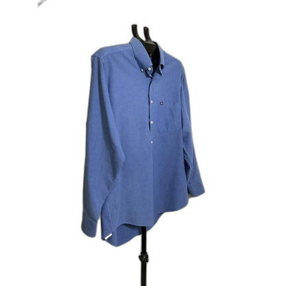 Chaps Blue Oxford Button-Down Dress Shirt Large