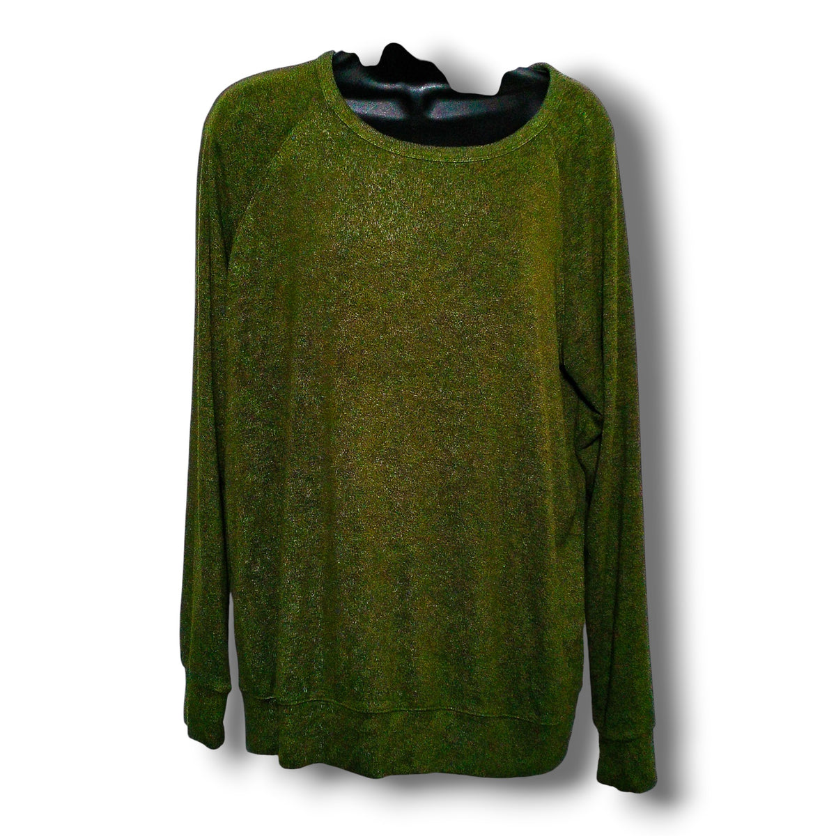 Buffalo David Bitton Crew Neck Pullover Viscose Olive Green Size M