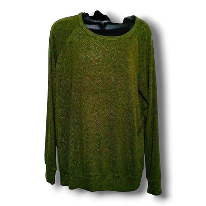 Buffalo David Bitton Crew Neck Pullover Viscose Olive Green Size M