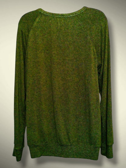 Buffalo David Bitton Crew Neck Pullover Viscose Olive Green Size M