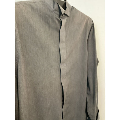 Van Heusen Men's 15.5 Gray Pinstripe Button Down Shirt