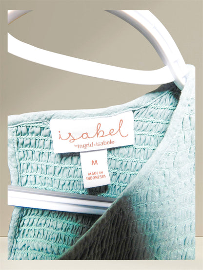Isabel by Ingrid & Isabel label showing size M and Made in Indonesia