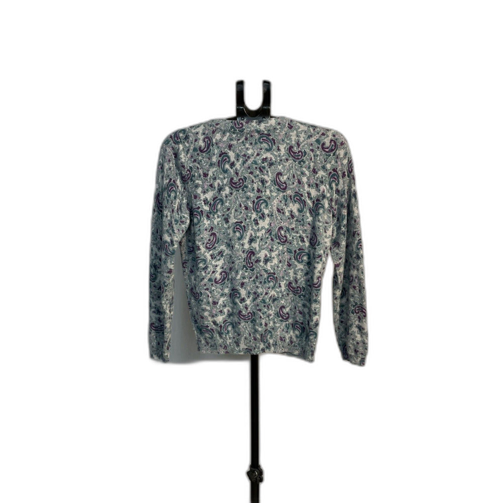 Talbots Women's M Paisley Print Crewneck Sweater
